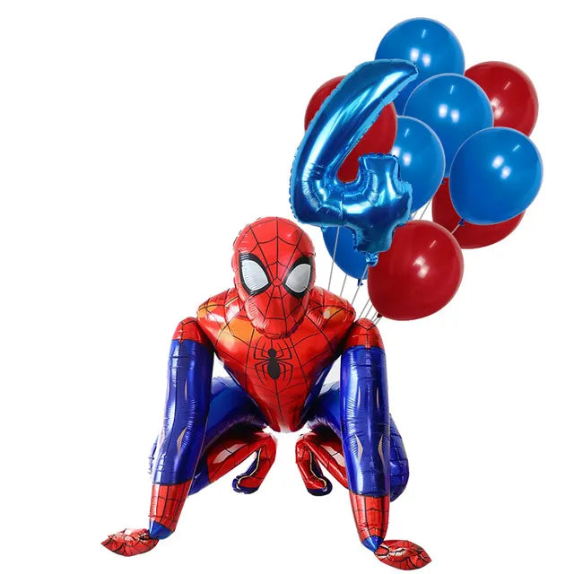 Super Hero Spiderman Foil Balloon Birthday Theme Party Decoration Baby Shower Inflatable Toy Air Globos Supplies