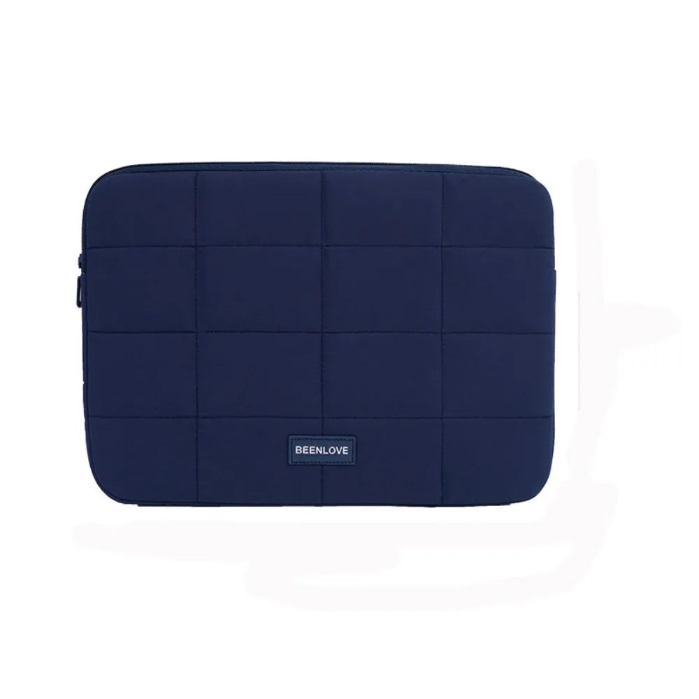 14/15.6inch Quilted Tablet Bag Shockproof Solid Color Travel Tablet Sleeve Wear-resistant Ultralight Tablet Protection Cases