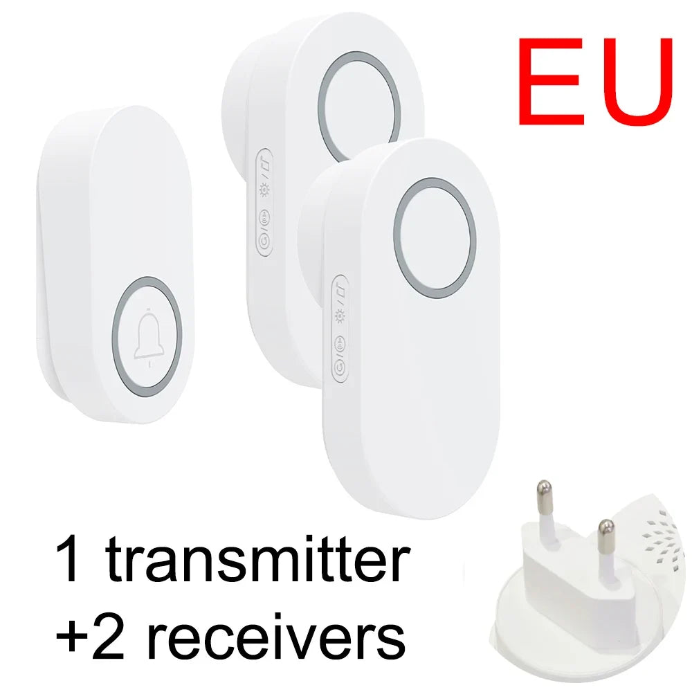 Self-Pow remote control doorbell AB door household waterproof long-distance intelligent electronic wireless doorbell