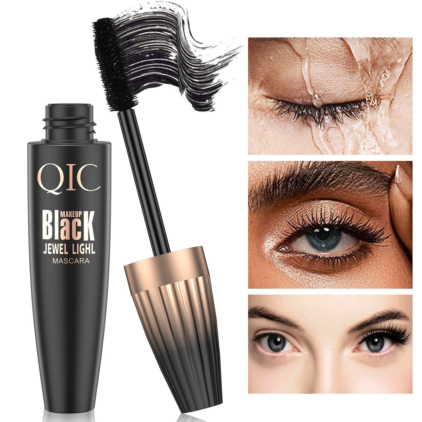 4D Silk Fiber Lash Mascara Volume Booster Lash Primer Mascara Lash Primer Eyeliner Mascara For Lifting Curling Multiplying