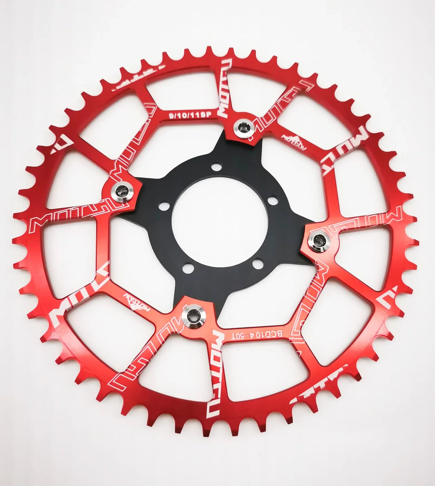 ALLTOO Bike Part Bicycle Crankset Bafang 104BCD Motor Aluminum Alloy Chainring Mid Drive Adapter For Electric E-bike 32T-52T