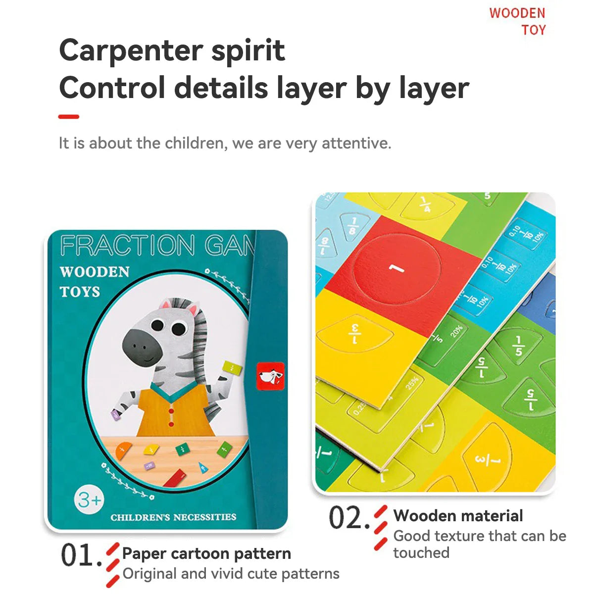 Magnetic Fraction Learning Nuclear Denominator Cognition Addition and Subtraction Operation Demonstration Lower Grade Teaching