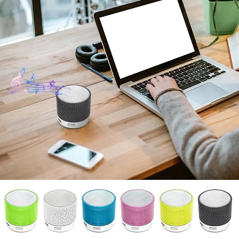 Mini Portable Wireless Bluetooth Speaker Sound Music Box Blutooth With LED Lights For PC Phone Subwoofer Bluetooth HiFi Speaker