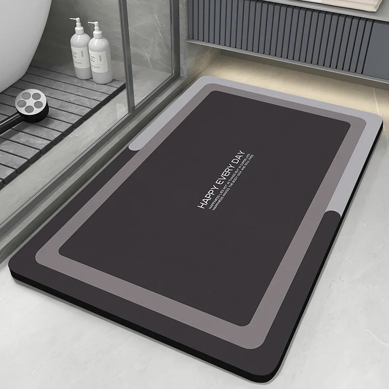 Bath Mats Bathroom  Anti Slip Floor Mat Quick Dry Shower Toilet Rug