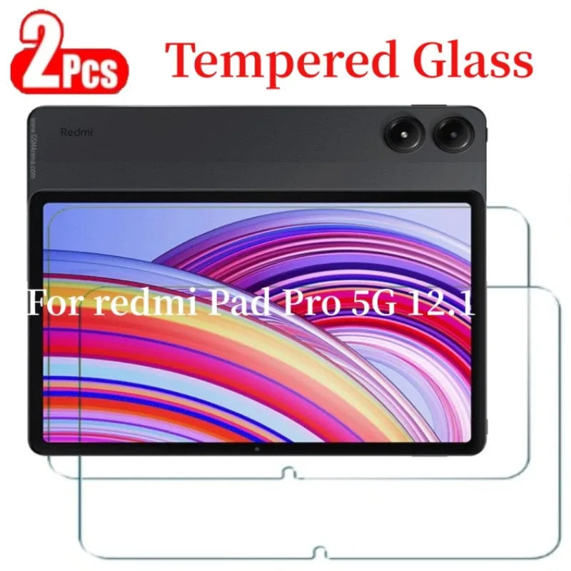 HD Scratch Proof Tempered Glass Screen Protector Film For Redmi Pad Pro 12.1 2024 Anti Scratch No Bubbles Tablet Protective Film