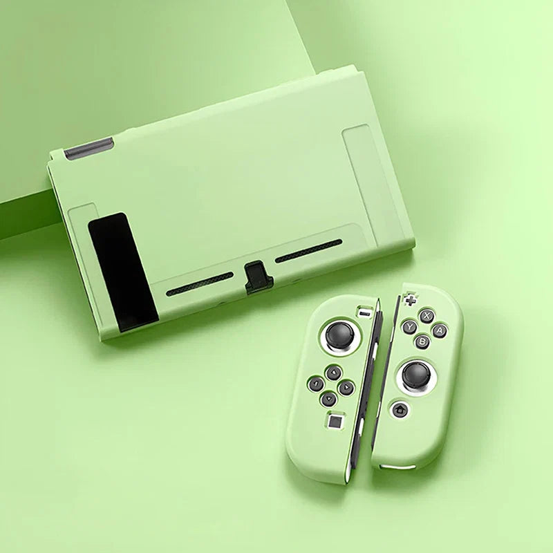 Protective Case Compatible with  Switch OLED Console and Joy-Cons,Switch Can Be Inserted in Dock with Shell Nintendo Switch Skin