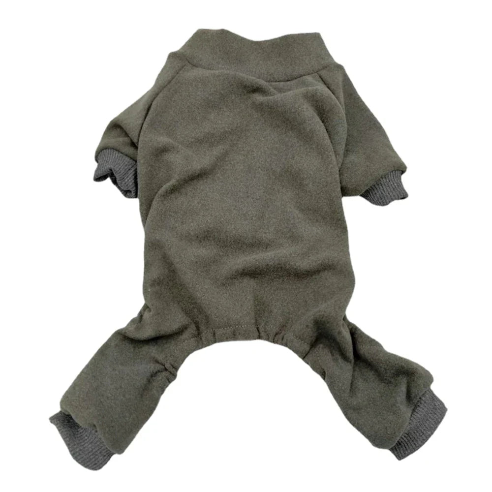 Soft Warm Dog Pajamas Long Sleeves Full Body Covered Pet Pajamas for Small Medium Large Dogs Clothes Pet Jumpsuits Dog Onesies