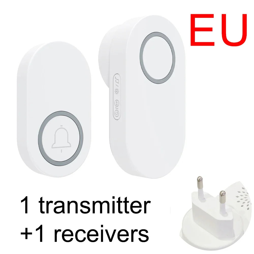 Self-Pow remote control doorbell AB door household waterproof long-distance intelligent electronic wireless doorbell