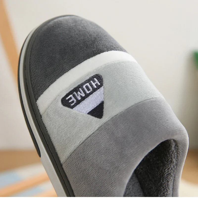 Winter Footwear Flat New Women Thick Indoor Home Non Slip Versatile House Shoes Warm Plush Cotton Slippers For Men