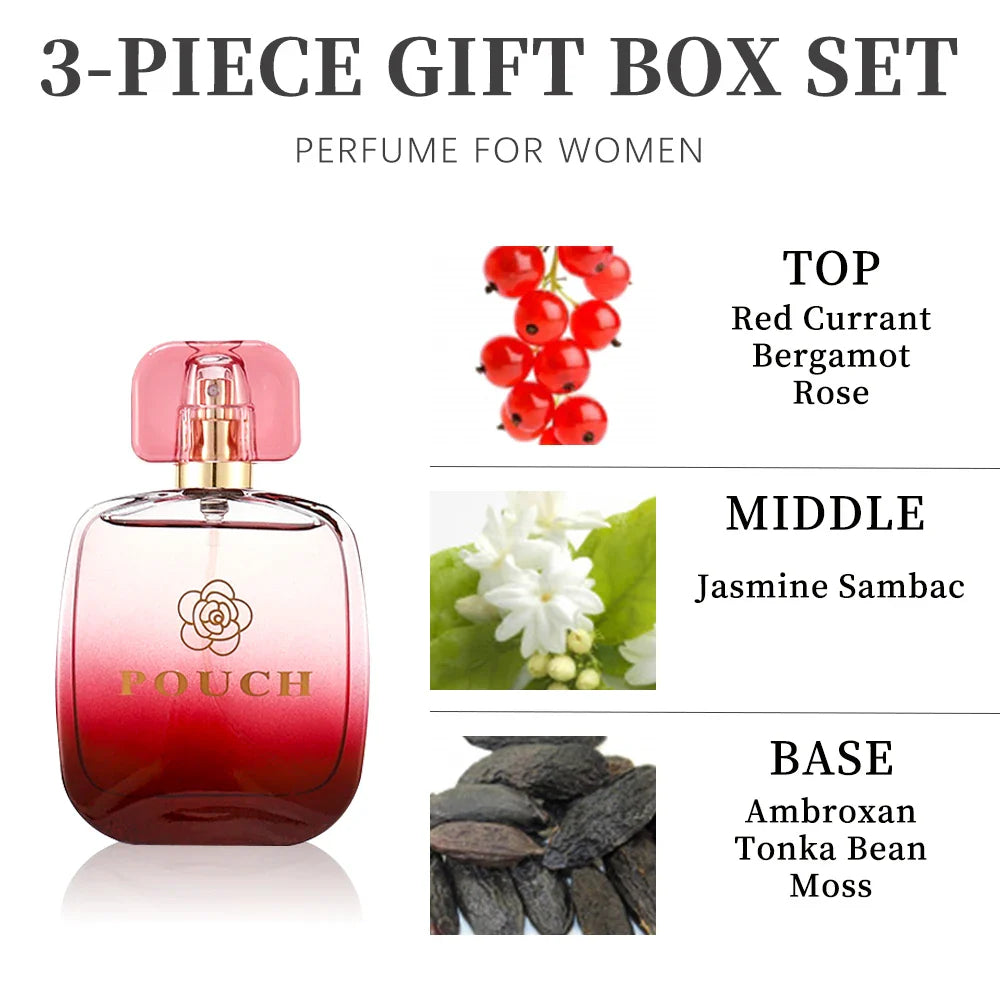 Bath and Body Gift Set for Women & Girls 1.7fl.oz Eau de Parfum Spray 2.8fl.oz Shower Gel 2.8fl.oz Body Lotion Women's Fragrance