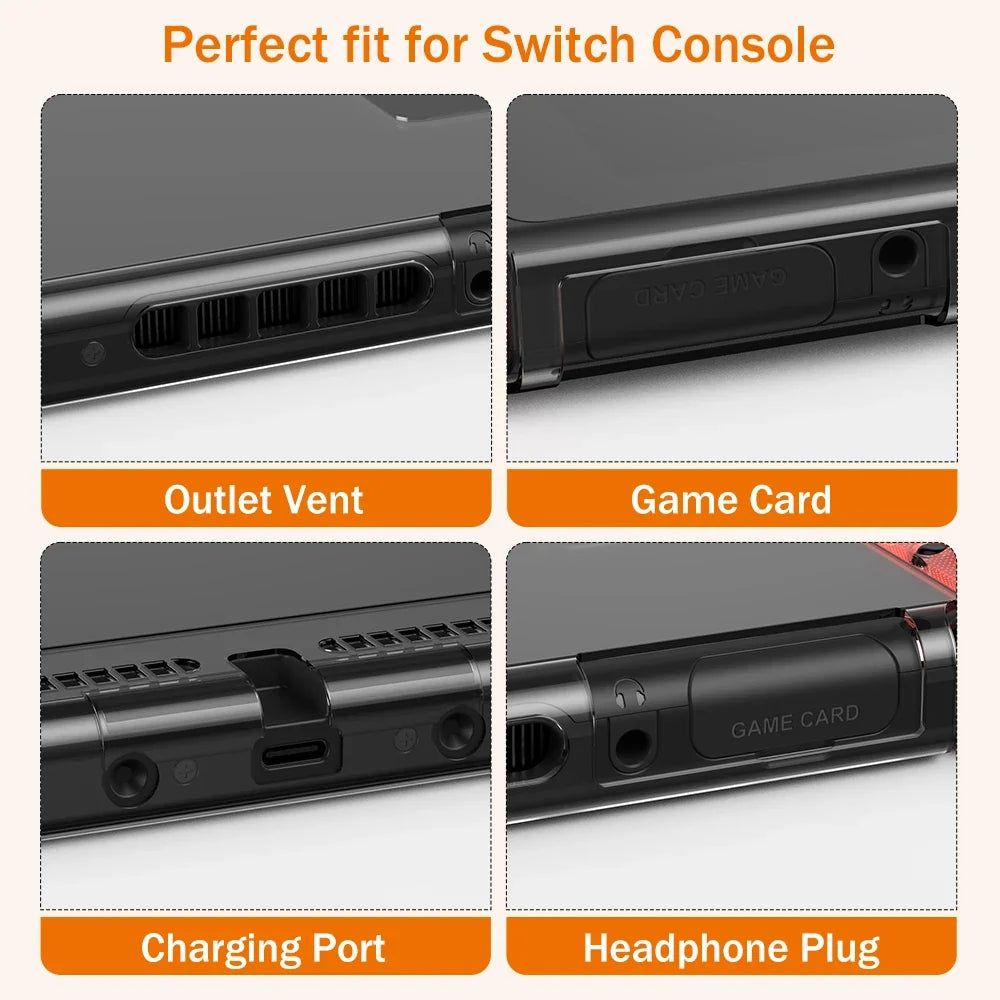 Nintend Switch pouch Kit For NS Switch with Protective Case Cover for Console & J-Con, Screen Protector, Adjustable Stand