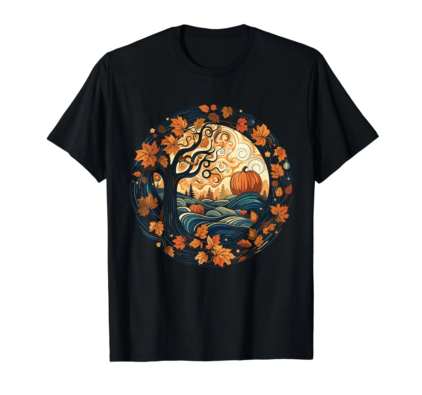 Women It's Fall Y'all Pumpkin Truck Autumn Tree Hello Fall T-Shirt Easy to Wear Simple Practical not Easy to Shrink Durable