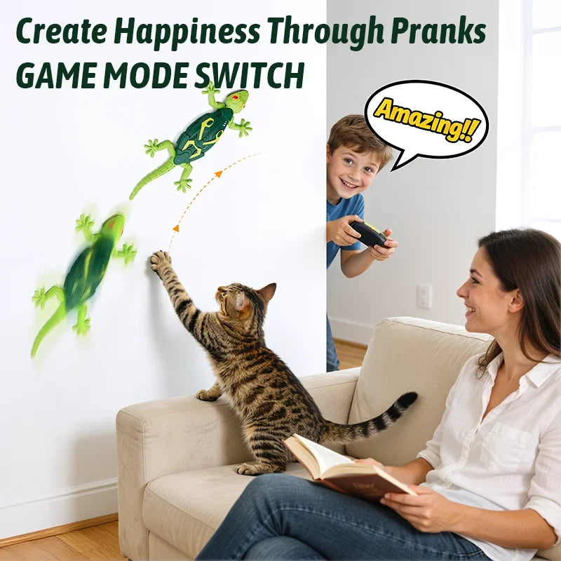 Wall Crawler RC Gecko, Rechargeable Remote Control Robot Toys | RC Animals Toy, Realistic Wall Crawling Halloween Birthday Gifts for Boys Girls,Birthday Halloween Christmas Gift