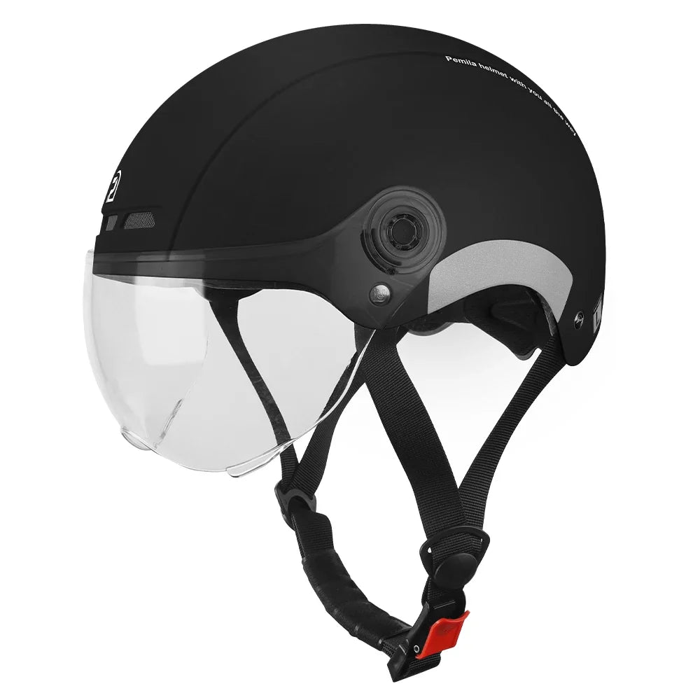PEMILA Cycling Helmet With Goggles Lens Bicycle Helmet MTB Road Bike Reflective Sticker E-Bike Motorcycle Men Women Bike Helmet