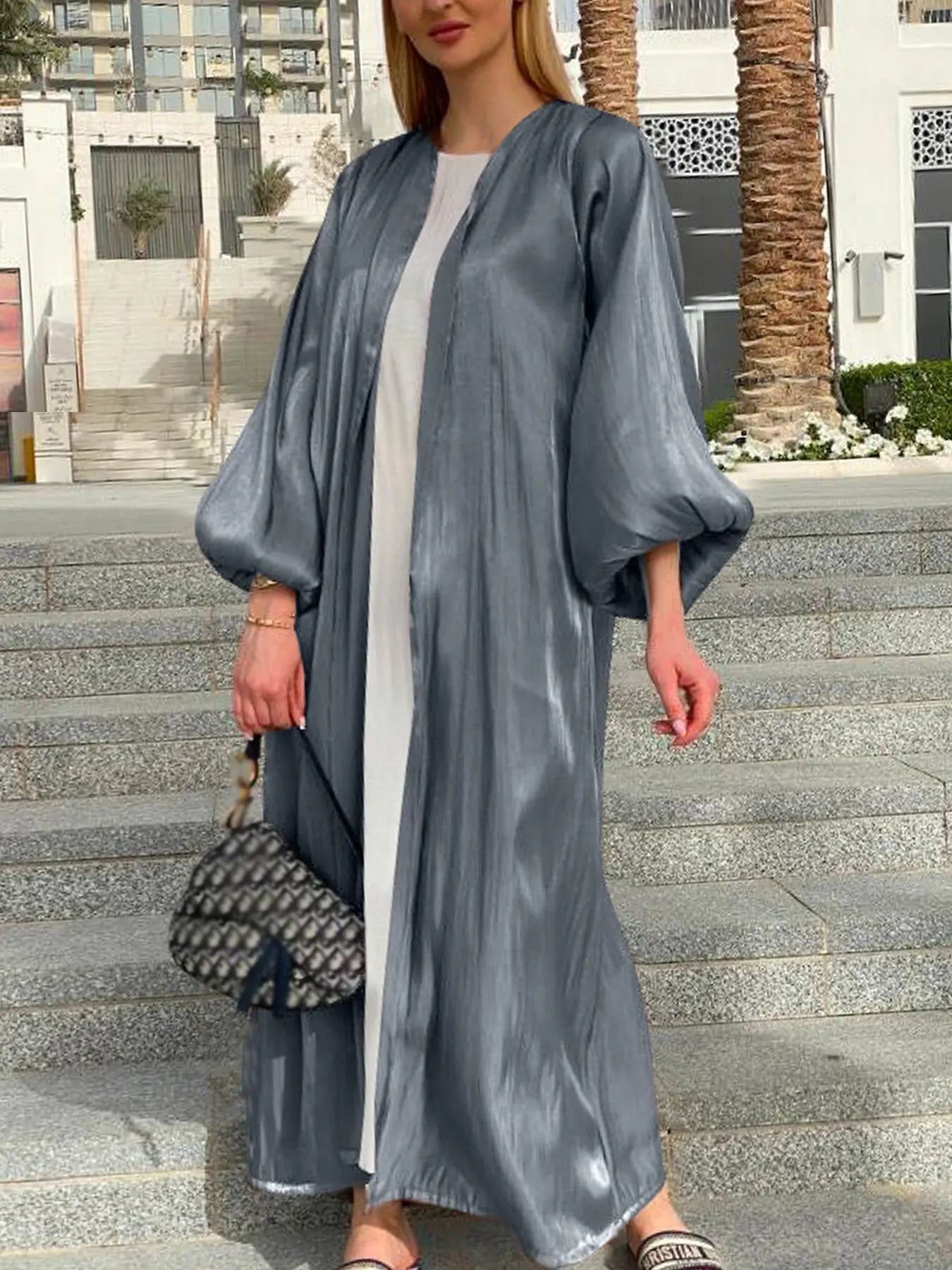 Robe Cardigan Abaya Long Dress Shiny Fashion Party Evening Women Muslim Moroccan Kaftan Jalabiya Islam Women's Clothes