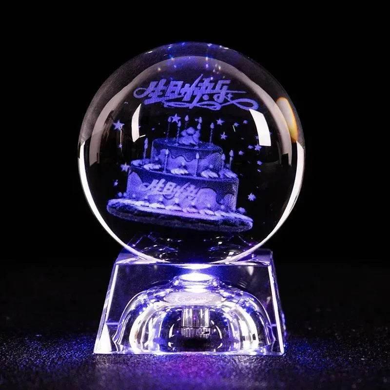 3D LED Crystal Ball Collectible