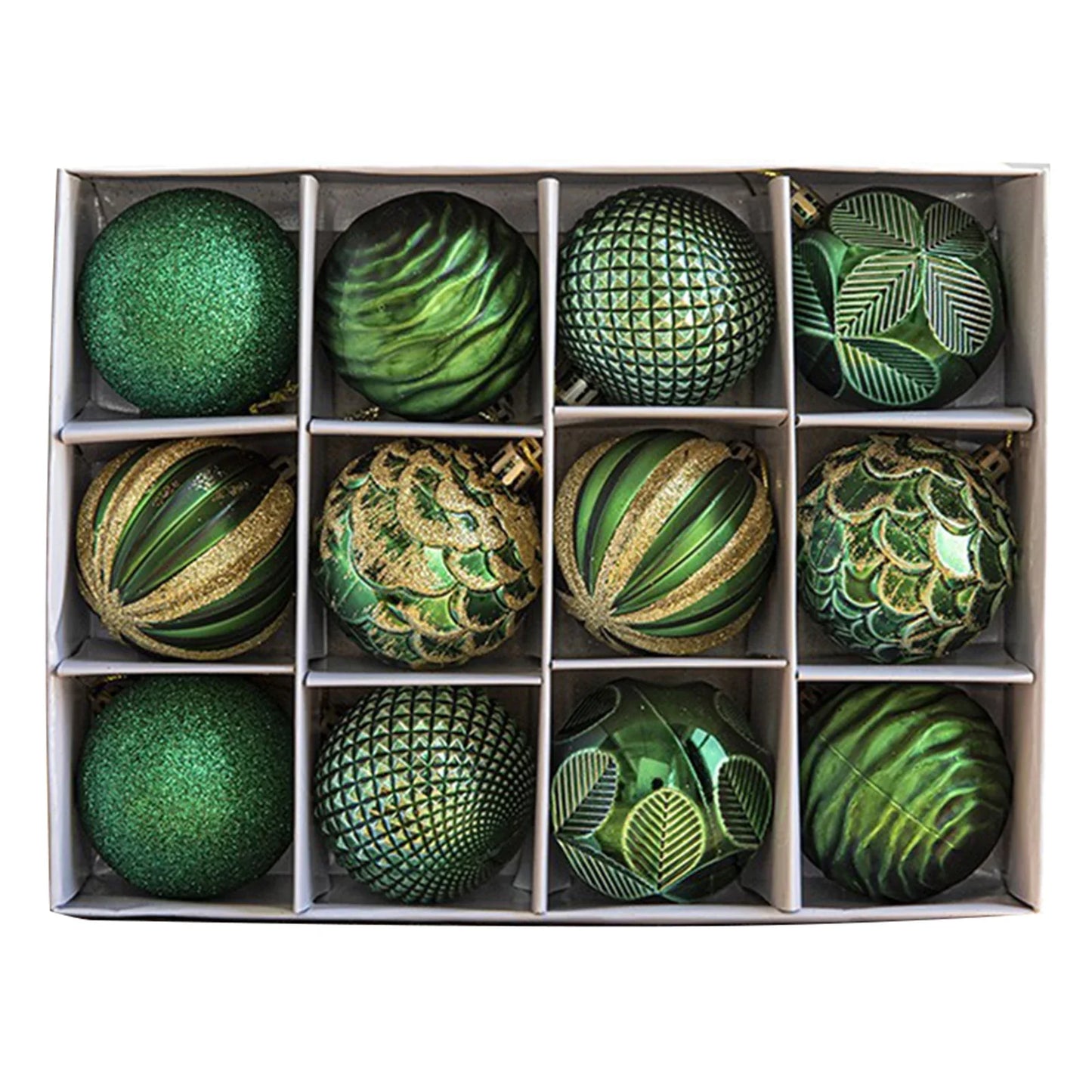 12PCS 6CM Christmas Ball Ornaments Tree Decorations For Holiday Wedding Party Christmas Ball Set Christmas Tree Decor Pendant