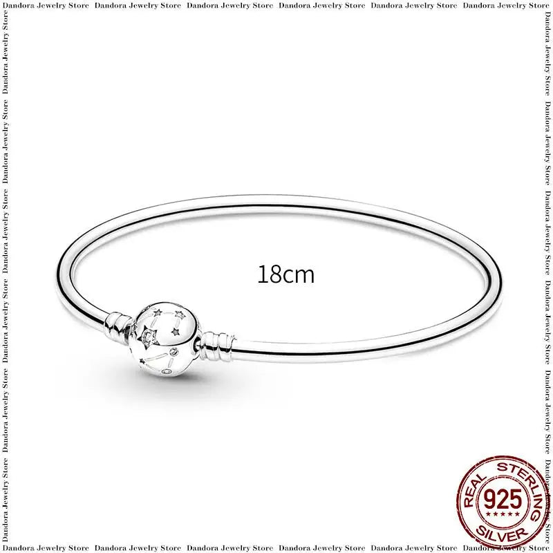 New in 925 Sterling Silver Snake Chain Charm Bracelet Fits Original Brand Pendant Charm Bead For Women Heart Bracelets Jewelry