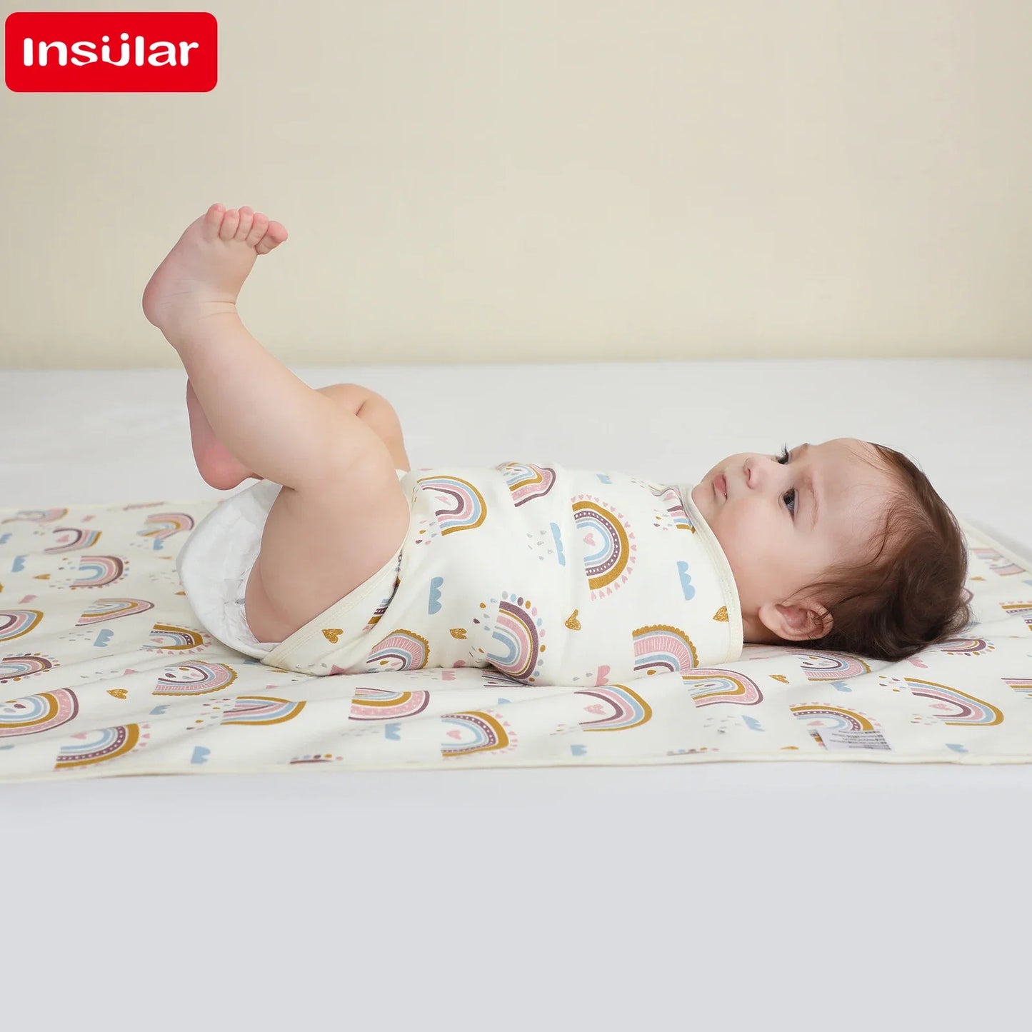 Bilayer Baby Wrap Blanket Newborn Baby Swaddle Tie Anti Startle Jump