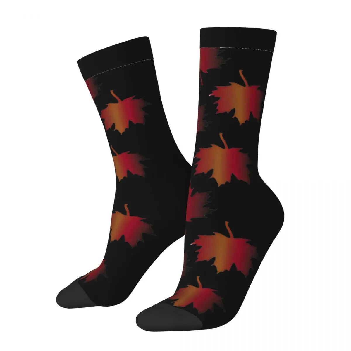 Maple Leaves Stockings Men fall Socks Breathable Modern Socks Autumn Cycling Non Slip Custom Socks Gift