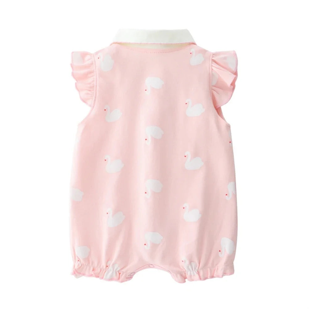 3-18 Month Baby Summer Clothes Rompers Girls Overalls Short Sleeve