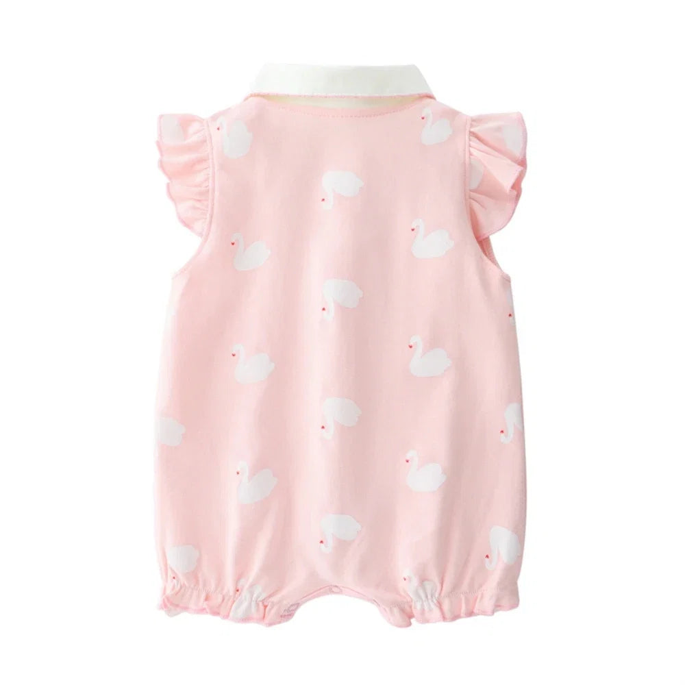 3-18 Month baby Summer clothes rompers girls overalls short Sleeve bodysuit cotton baby clothing jumpsuit newborn Girl onesies