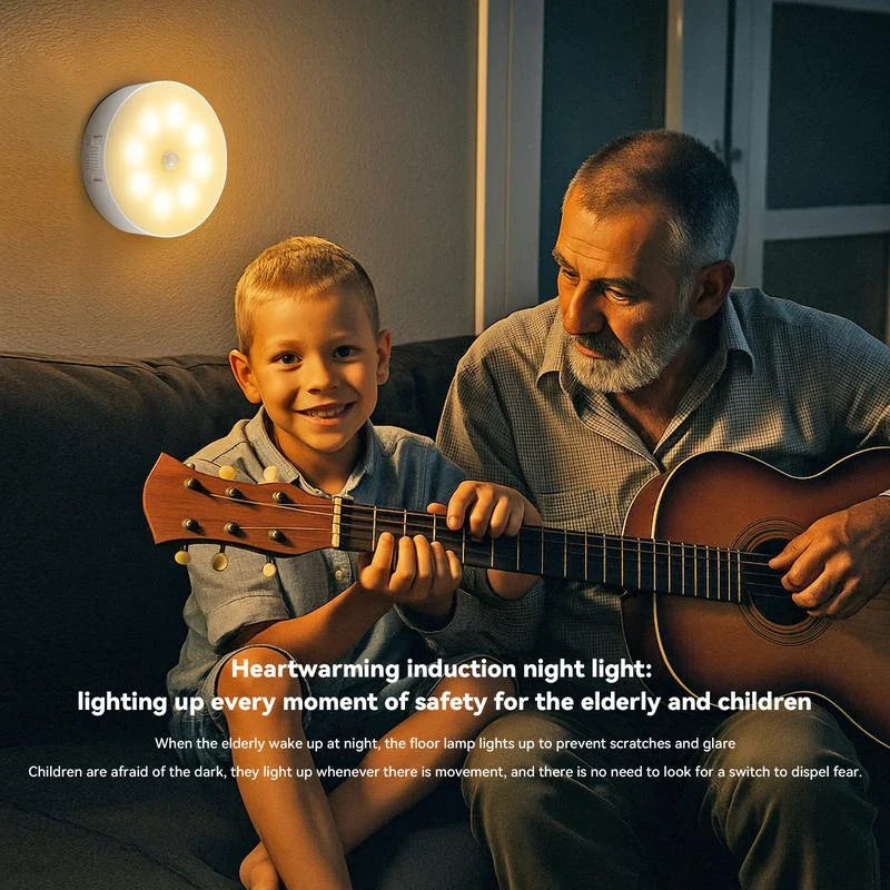 Intelligent Sensing Night Light LED Night Light with Digital Sensor Head Magnetic Suction Wireless-Use Eye Protect Night Lamp