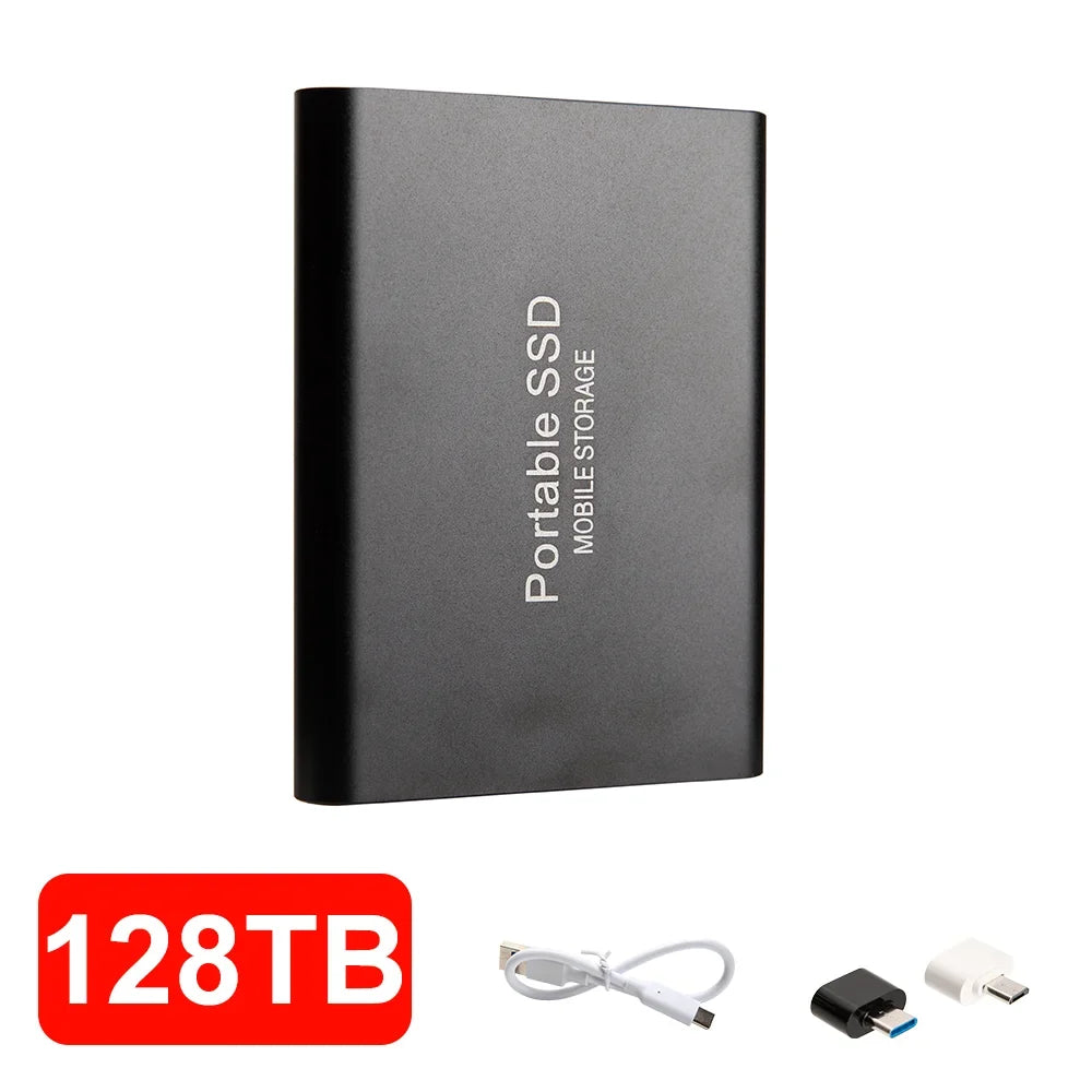 4TB Mini External Solid State Drive Portable SSD 8TB Hard Drive Small Size Quick Read Write Travel Backup Storage