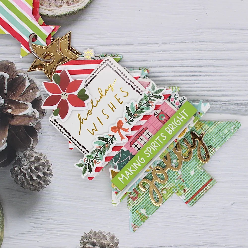 KSCRAFT Christmas Tree Mini Album Metal Cutting Dies Stencils for DIY Scrapbooking Decorative Embossing DIY Paper Cards