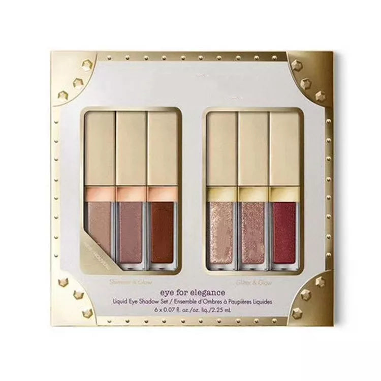 NEW Eye Elegance Shimmer Glitter &amp; Glow Liquid Eyeshadow Set Enchanted Eyes Make Up Eye Shadow Kit