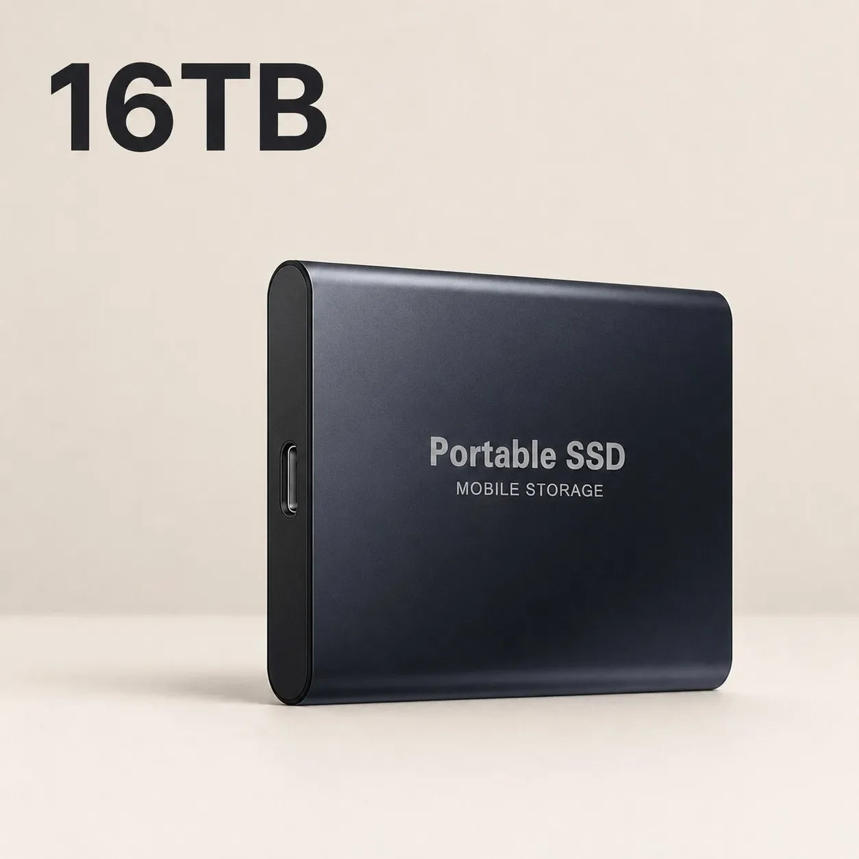 High Efficiency External Hard Disk Mobile Solid State Drive 1TB 2TB TPYE-C Storage Device For Data Backup