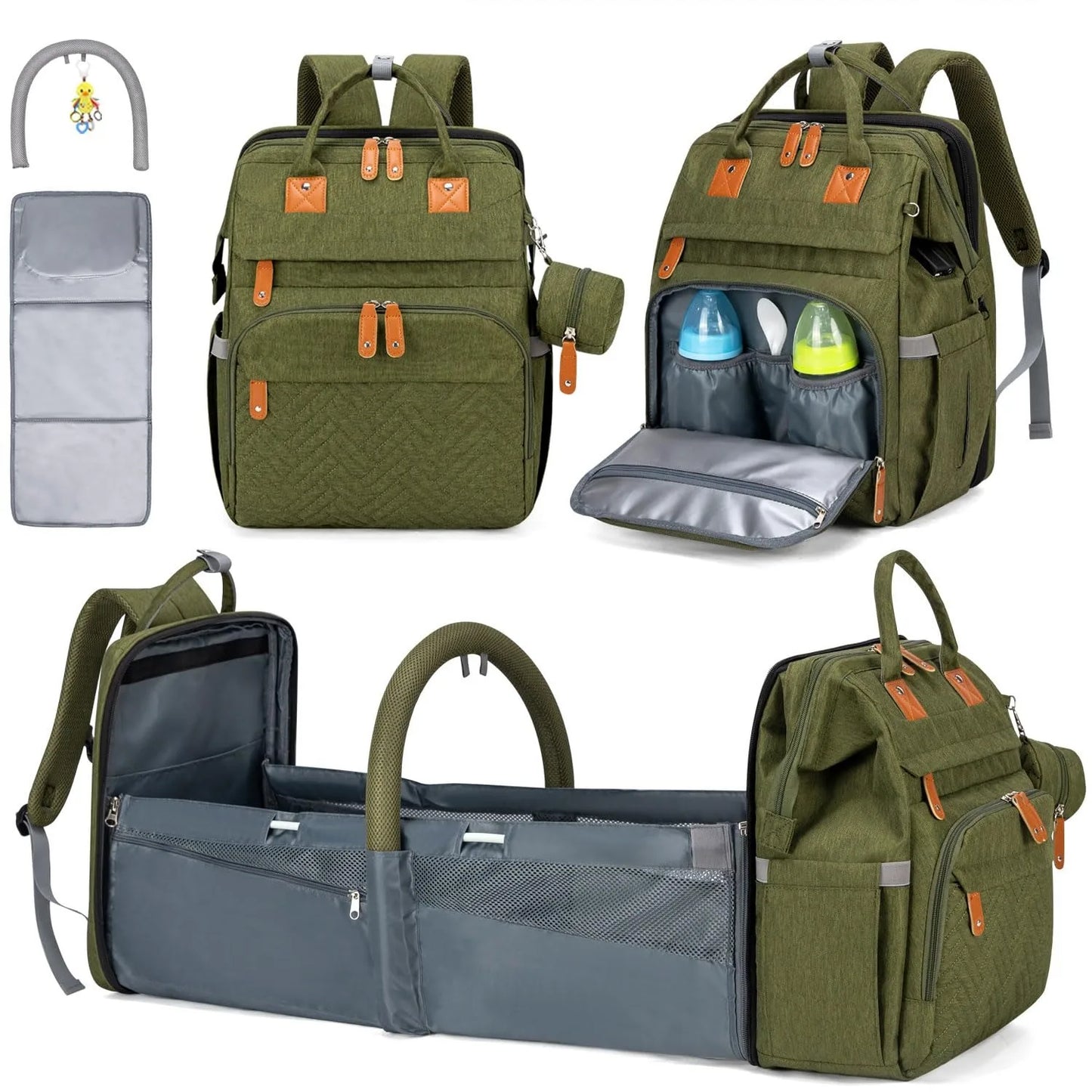 Baby Diaper Bags with Changing Station, Waterproof Large Capacity