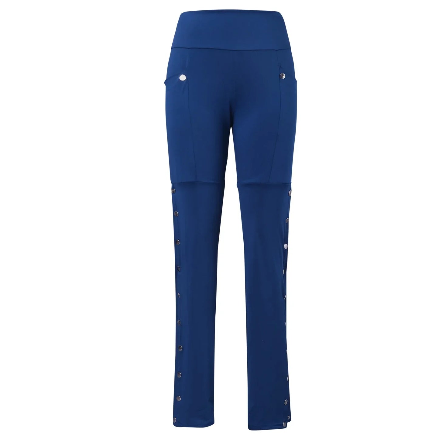 Black Pencil Pants For Women Medieval Gothic Steampunk Rivet Skinny Leggings Trousers Sexy Fashion High Waisted Denim Pants