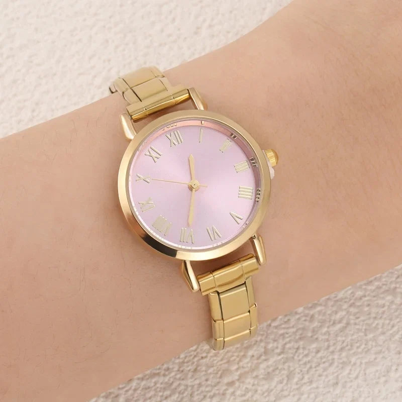 1PC High Quality Men Women's Stainless Steel Round Simple Watch Bracelet Bangle For Friend Wife Birthday Gift DIY Jewelry