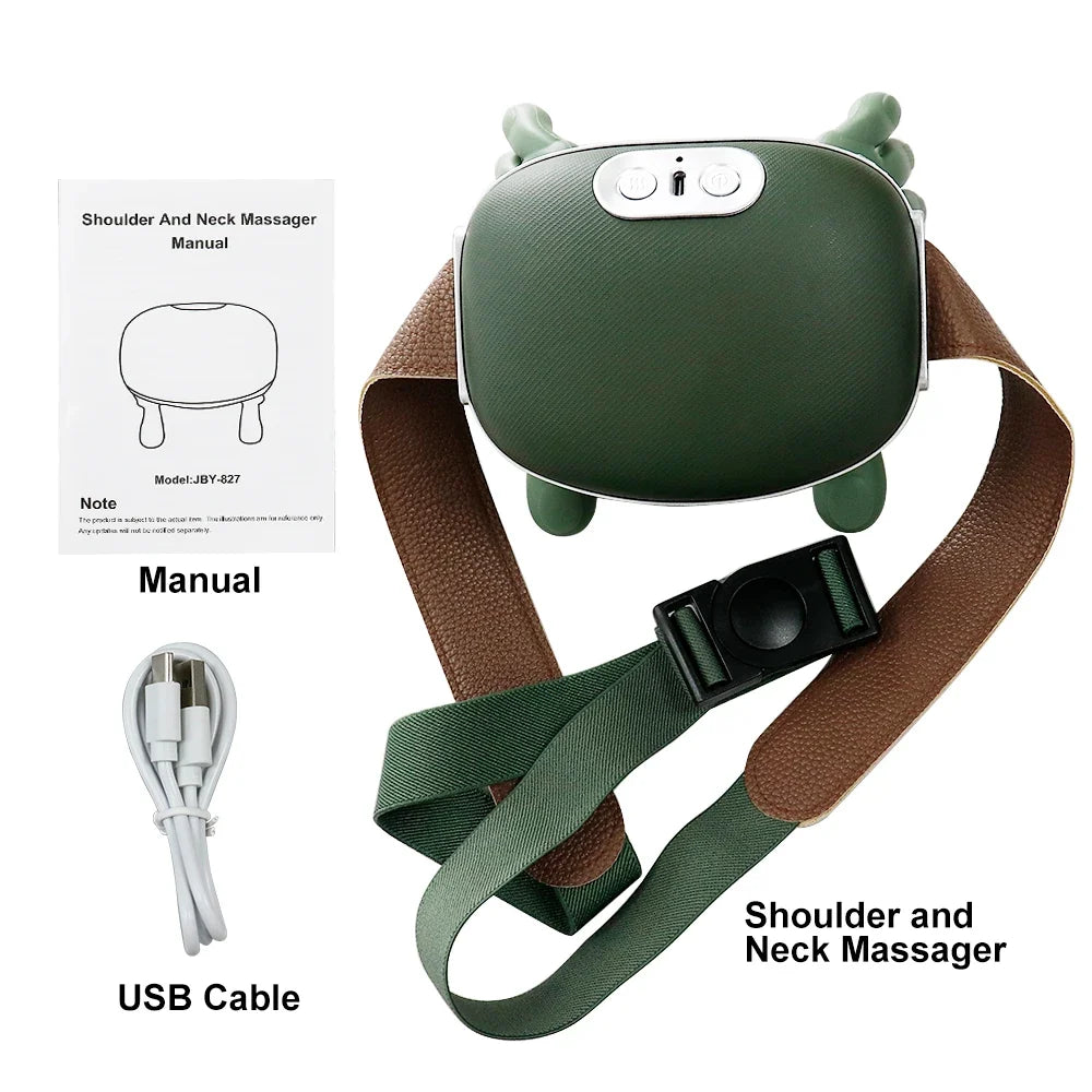 Bionic Finger Neck Shoulder Muscle Relax Massager Neck Cervical Trapezius Kneading Massage Shawl Brushless Motor Neck masajeador