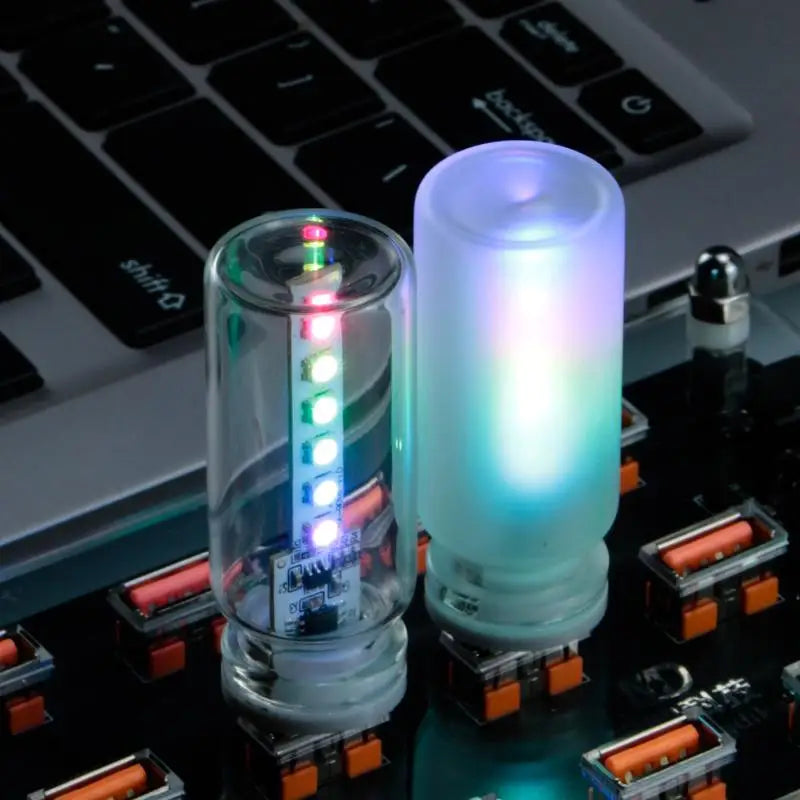 USB Ambient Mood Light, Touch Control Dimmable for Bedroom or Car, Soothing Multi-Color Nightlight & Perfect Gift Idea