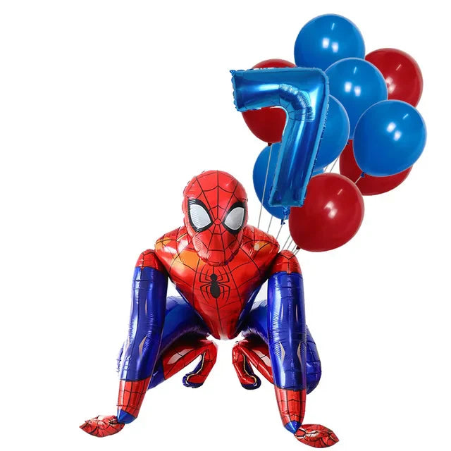 Super Hero Spiderman Foil Balloon Birthday Theme Party Decoration Baby Shower Inflatable Toy Air Globos Supplies