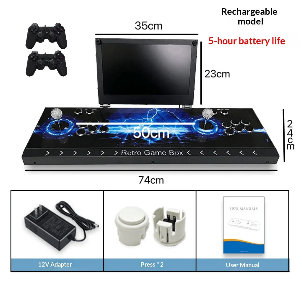 Joystick Game Console With Dual Joysticks Connected To Tv Pandora Game Console Folding Screen 0 Delay Home Nostalgic Arcade