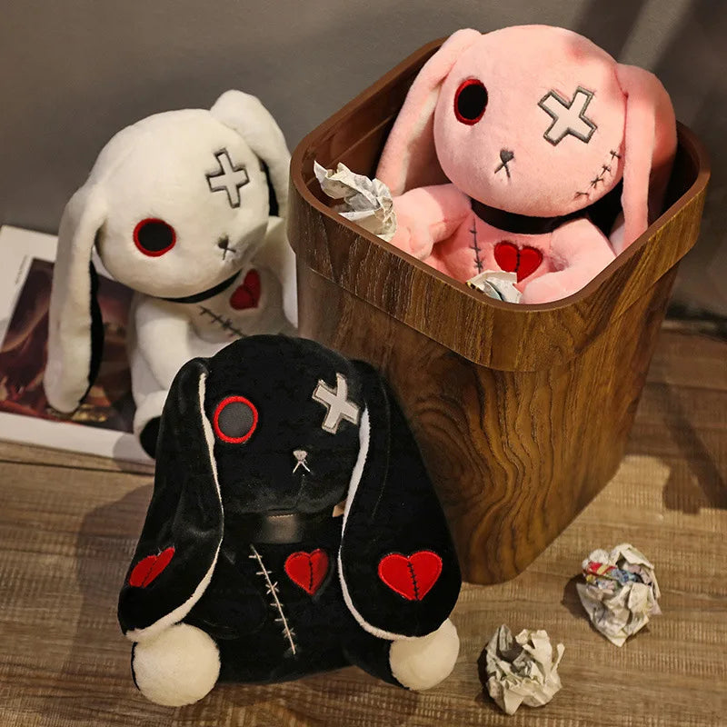 Spooky Gothic Bunny Stuffed Animal