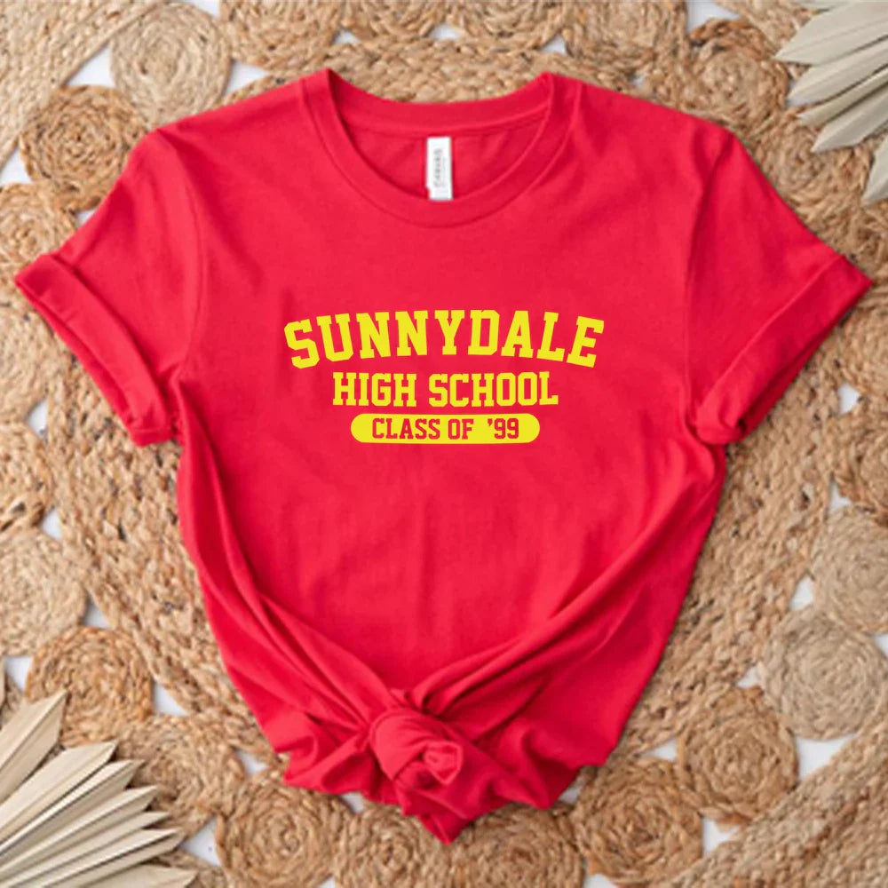 Sunnydale High School Class of '99 T Shirt Buffy The Vampire Slayer Shirt Aesthetic Sunnydale Tee Unisex Short Sleeve Tops
