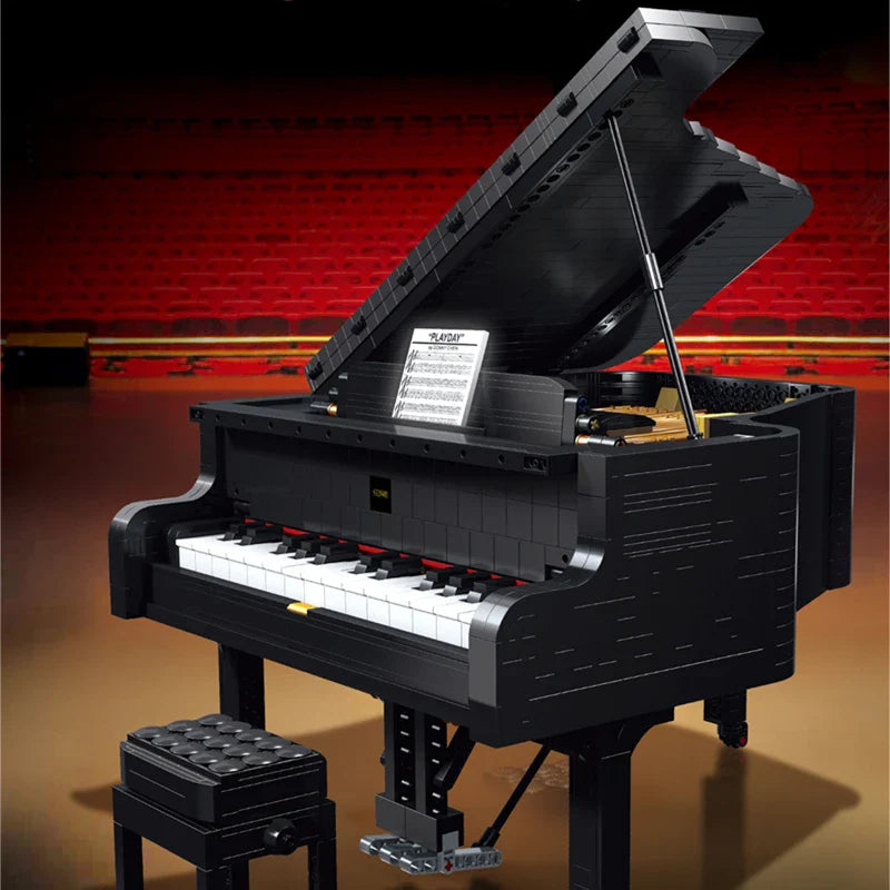 IN STOCK MOC GRAND PIANO Model With Motor High-Tech Toy Building Blocks Brick Chrismas Gift 21323 10285 XQGQ01 82998