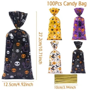 Happy Halloween Banner Bloody Bat Pumpkin Ghost Print Party Backdrop Hanging Banner Halloween Party Decoration For Home