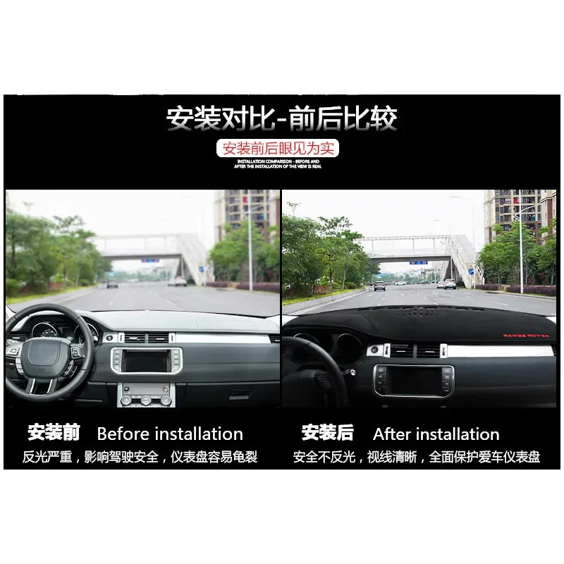 FOR 13-18 Range Rover Sunscreen pad Automotive interior modification Central control dashboard pad Light blocking pad