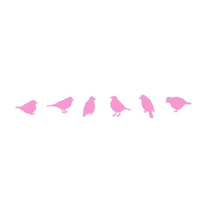 Birds Vinyl Wall Sticker Modern Home Decoration, DIY Creative Bird Decal For Car Window Laptop Decor