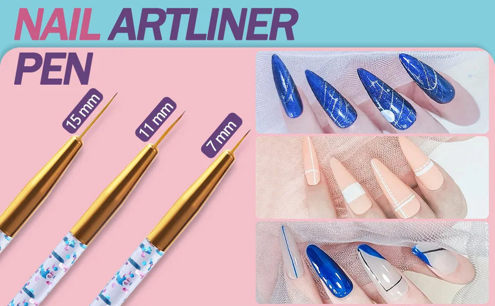 31-Piece UV Gel Nail Brush Set, UV Gel Nail Brushes, Including Dotting Brushes, Carving, Painting, and Gradient Brushes