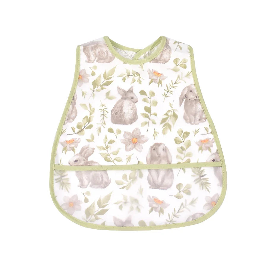 2023new Cartoon Pattern EVA Waterproof Pocket Lunch Feeding Bibs