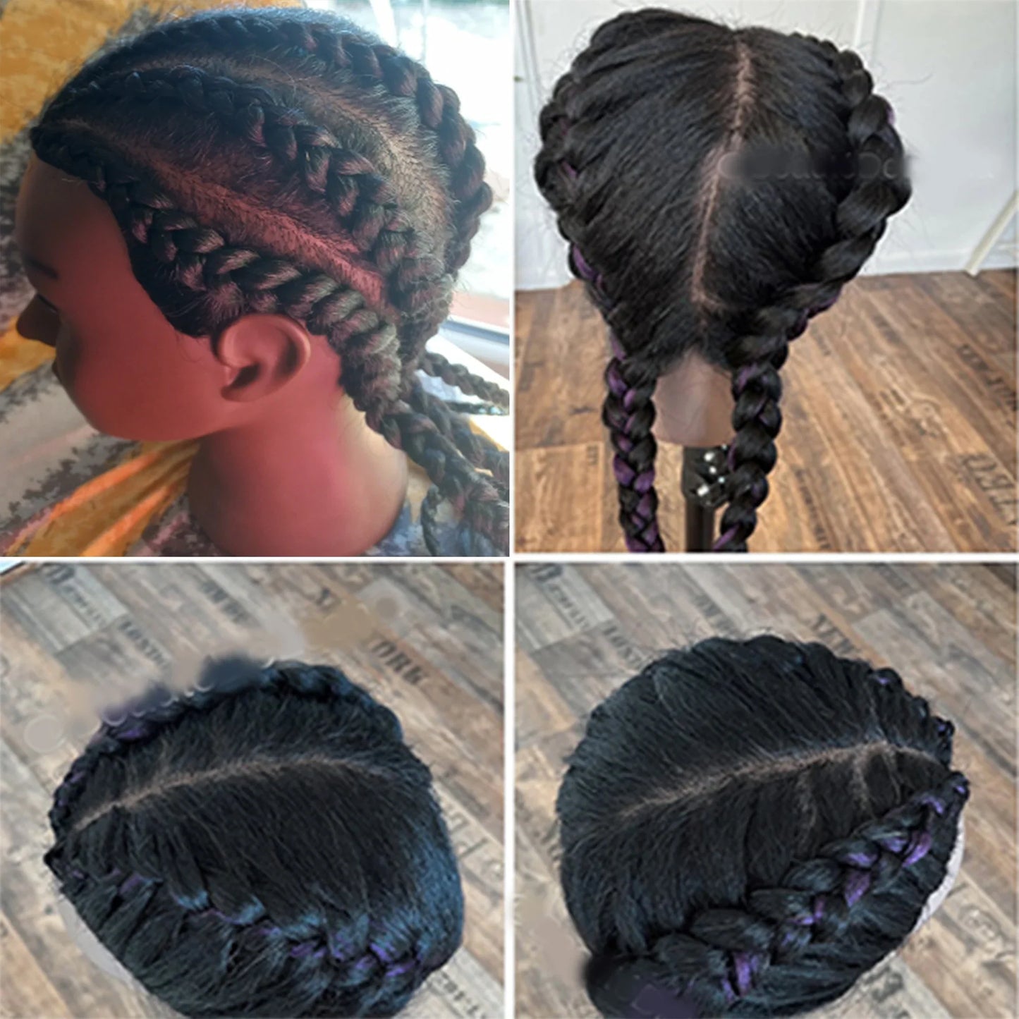 Female African Mannequin Head With 100% Real Hair, For Styling Braiding.