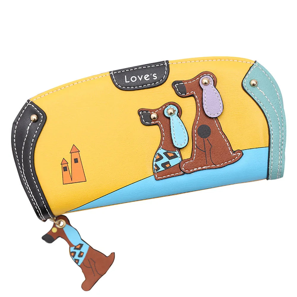 Cartoon Dog Kawaii Coin Purses Women Purse Bag Handbag Designer Wallets Famous Brand Women Wallet Zipper Hasp кошелек женский