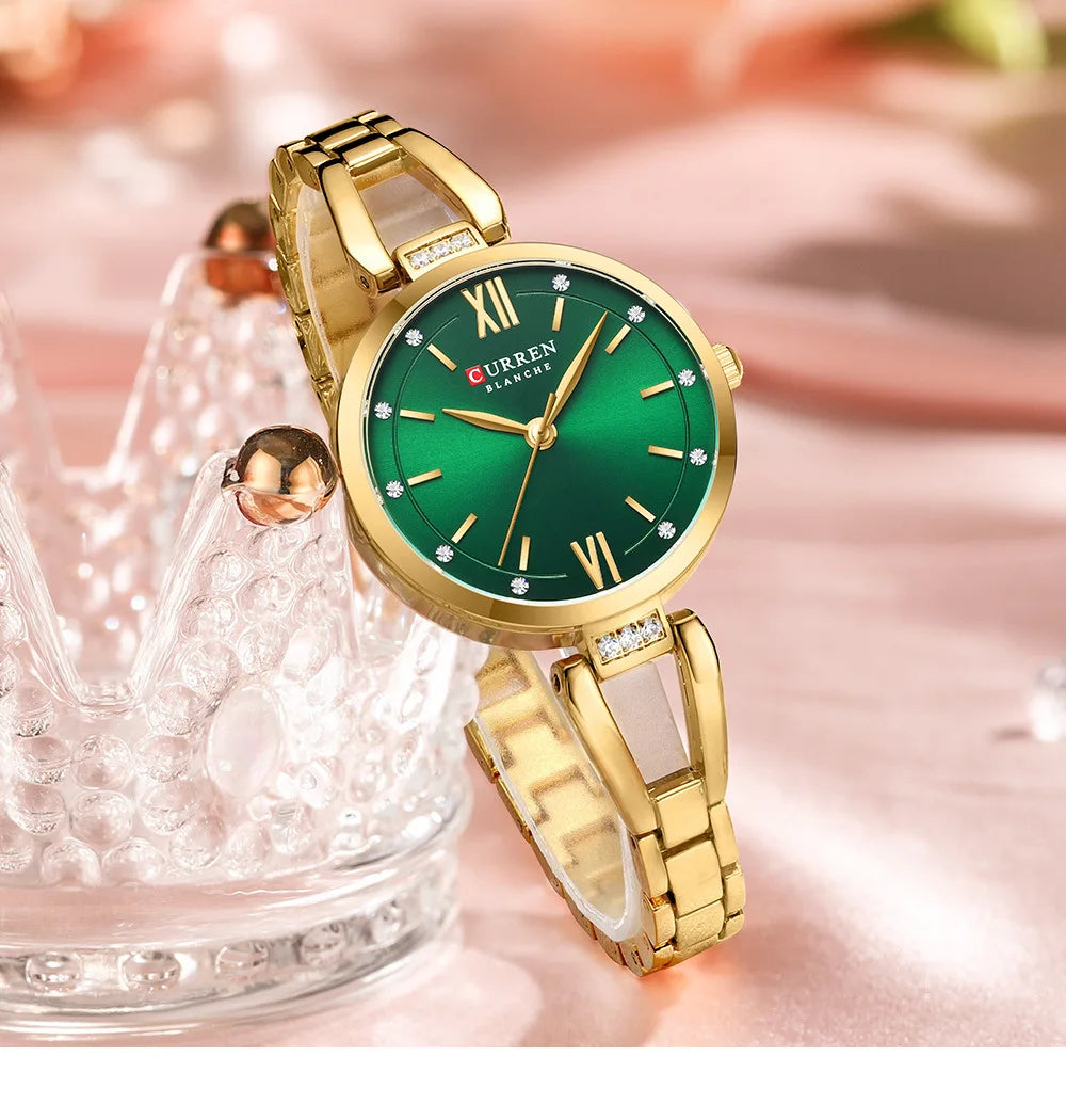 CURREN 9092 Elegant Ladies Quartz Watch Classic Fashion Women Clock Waterproof Stainless Steel Business Casual Women's Watches