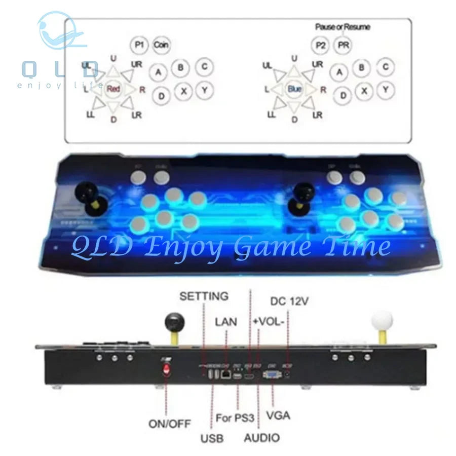 26800 Pandora Saga Dx2 Box Arcade Console 2025 Multiplayer Joystick 720P HD Output TV Games Suitable for Family Entertainment
